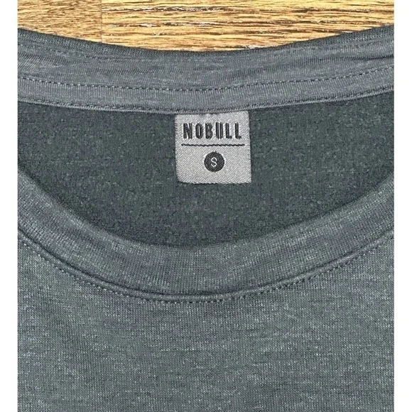 NOBULL Performance Crewneck Spellout Sweatshirt Fleece Grey Women's Sz S - Picture 3 of 7